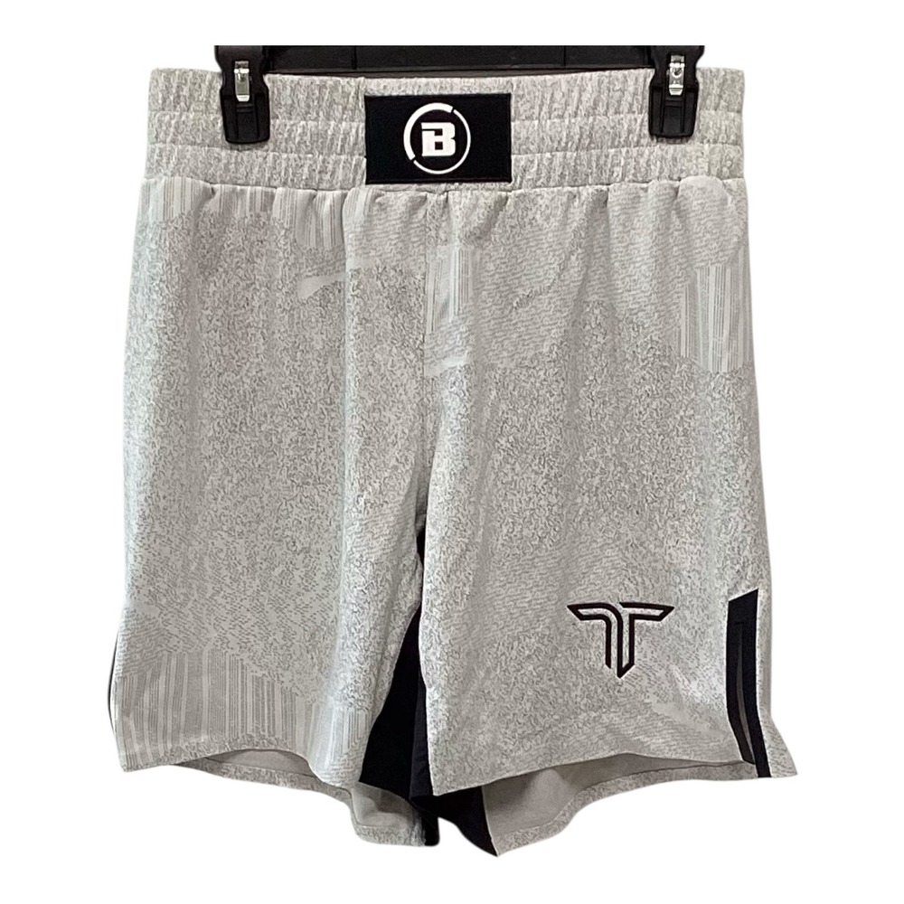 Takedown Bellator MMA Night Vision Shorts Mens Grey White Medium